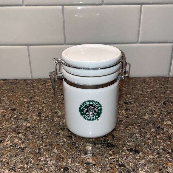 Starbucks 2007 Split Mermaid Tail Original Logo Mini Canister Container - Picture 5 of 13